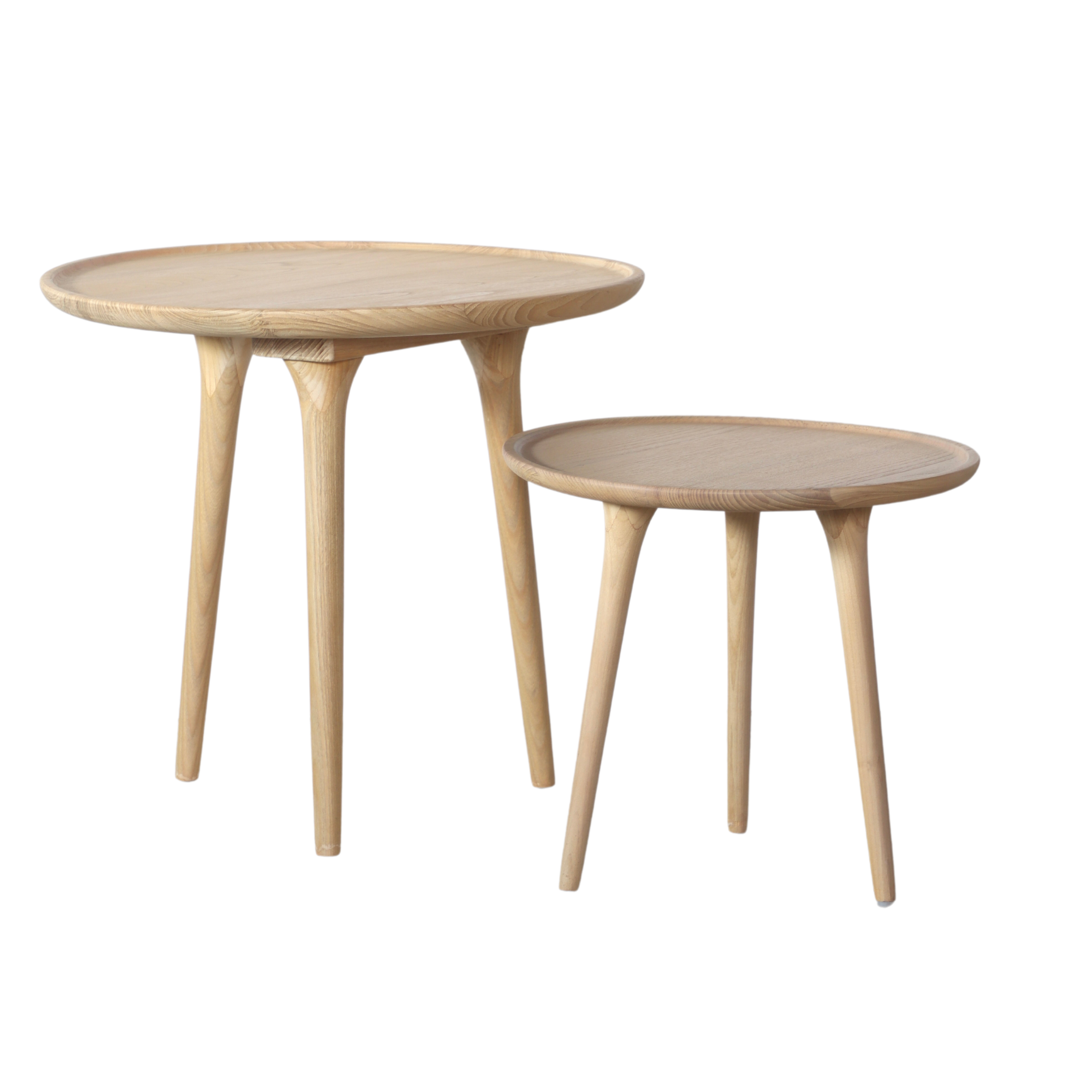 chloe grande side table in natural