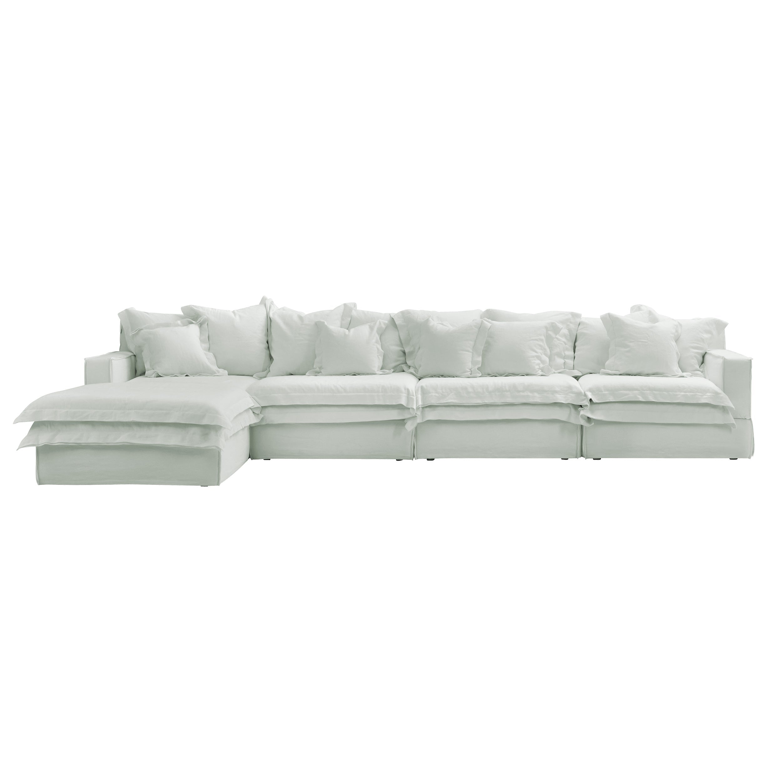 four seater plus single chaise lounger sofas