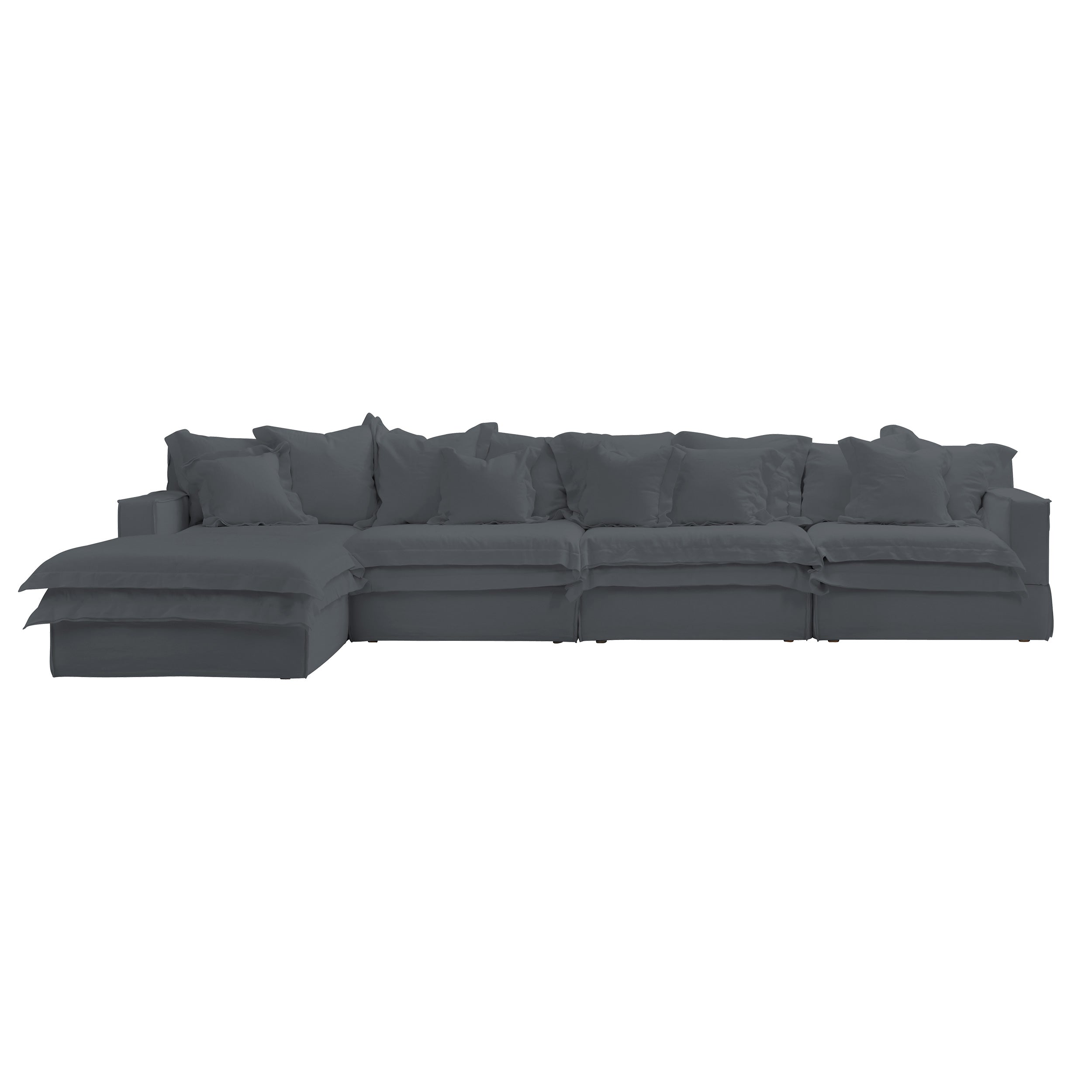 four seater plus single chaise lounger sofas