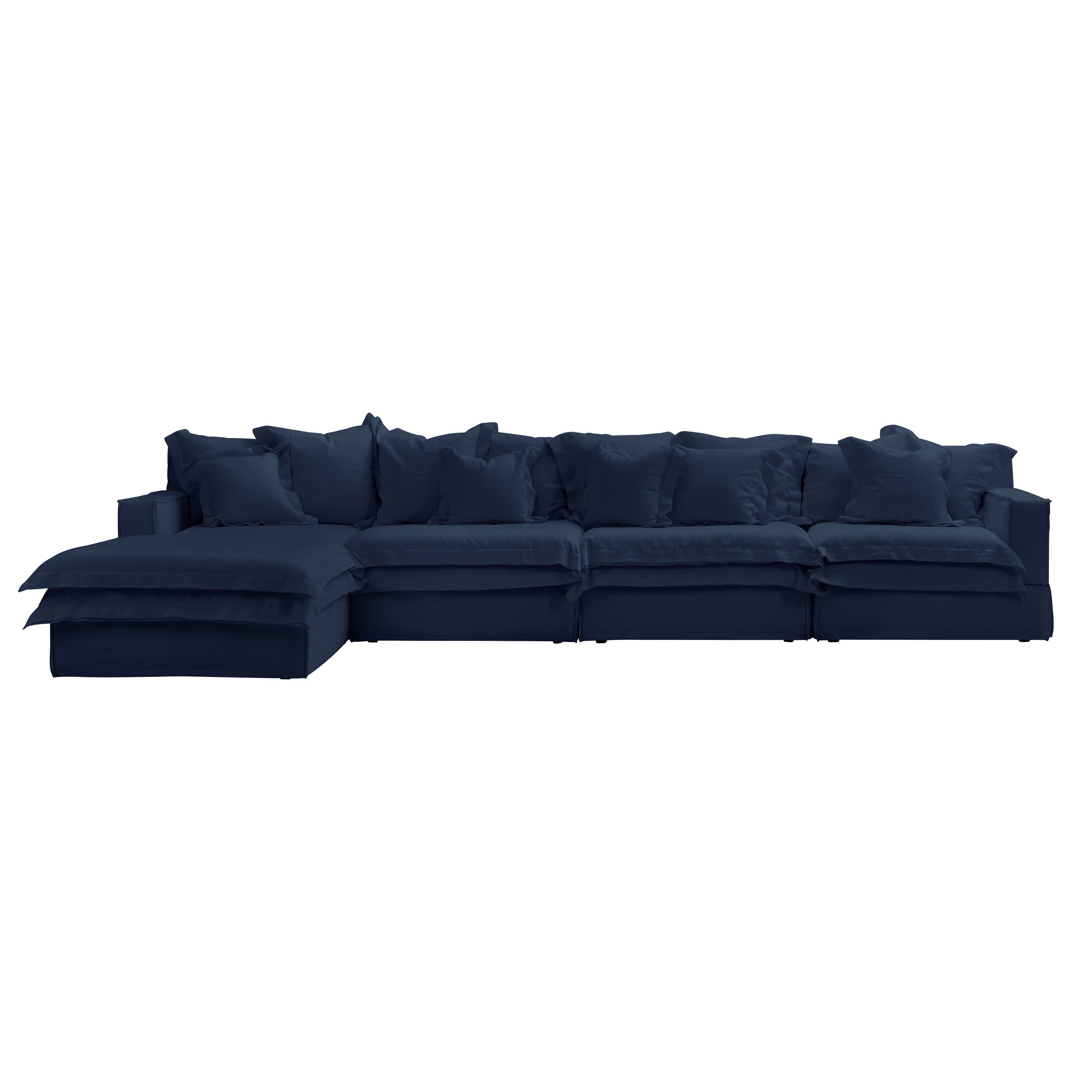 four seater plus single chaise lounger sofas