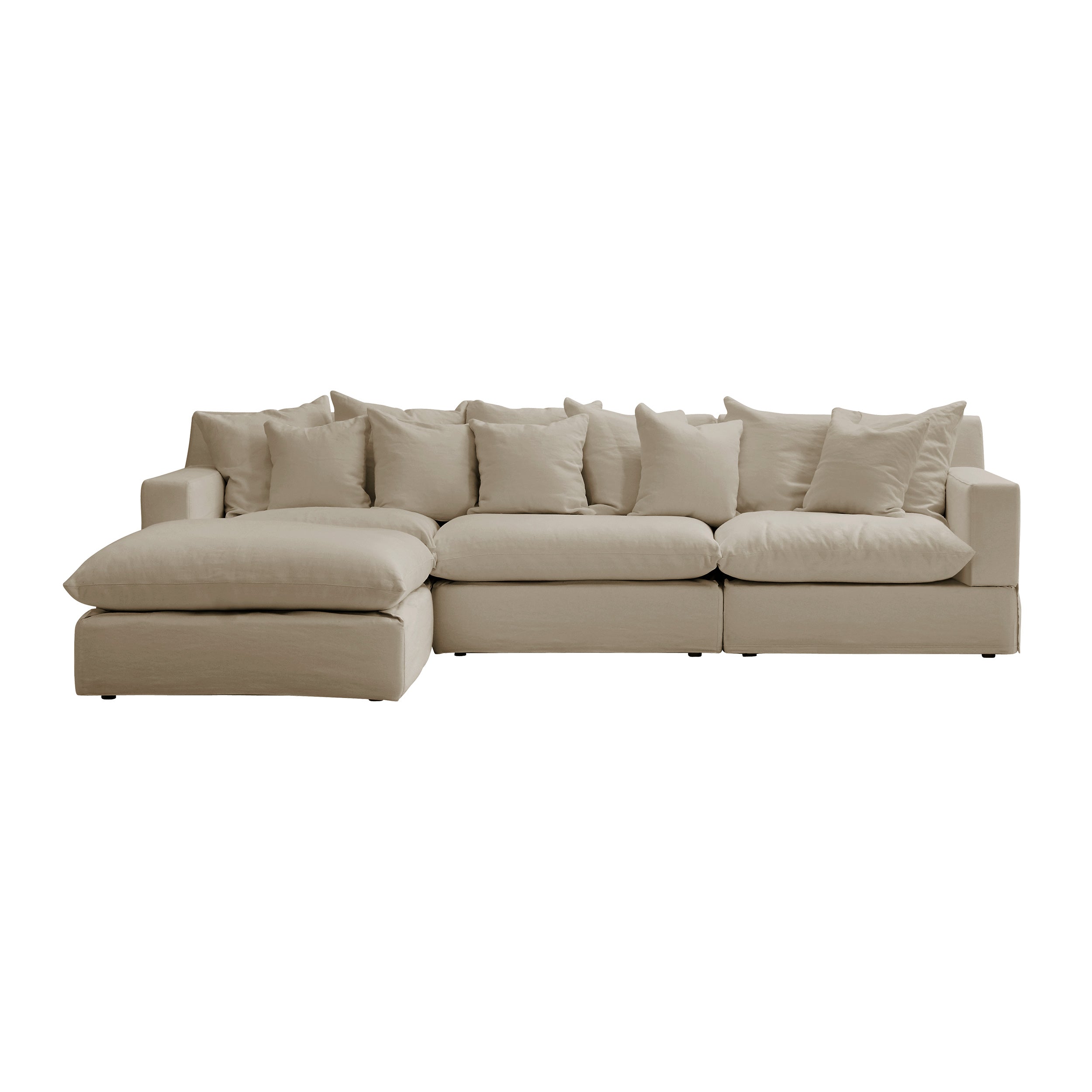 three seater chaise lounger sofas
