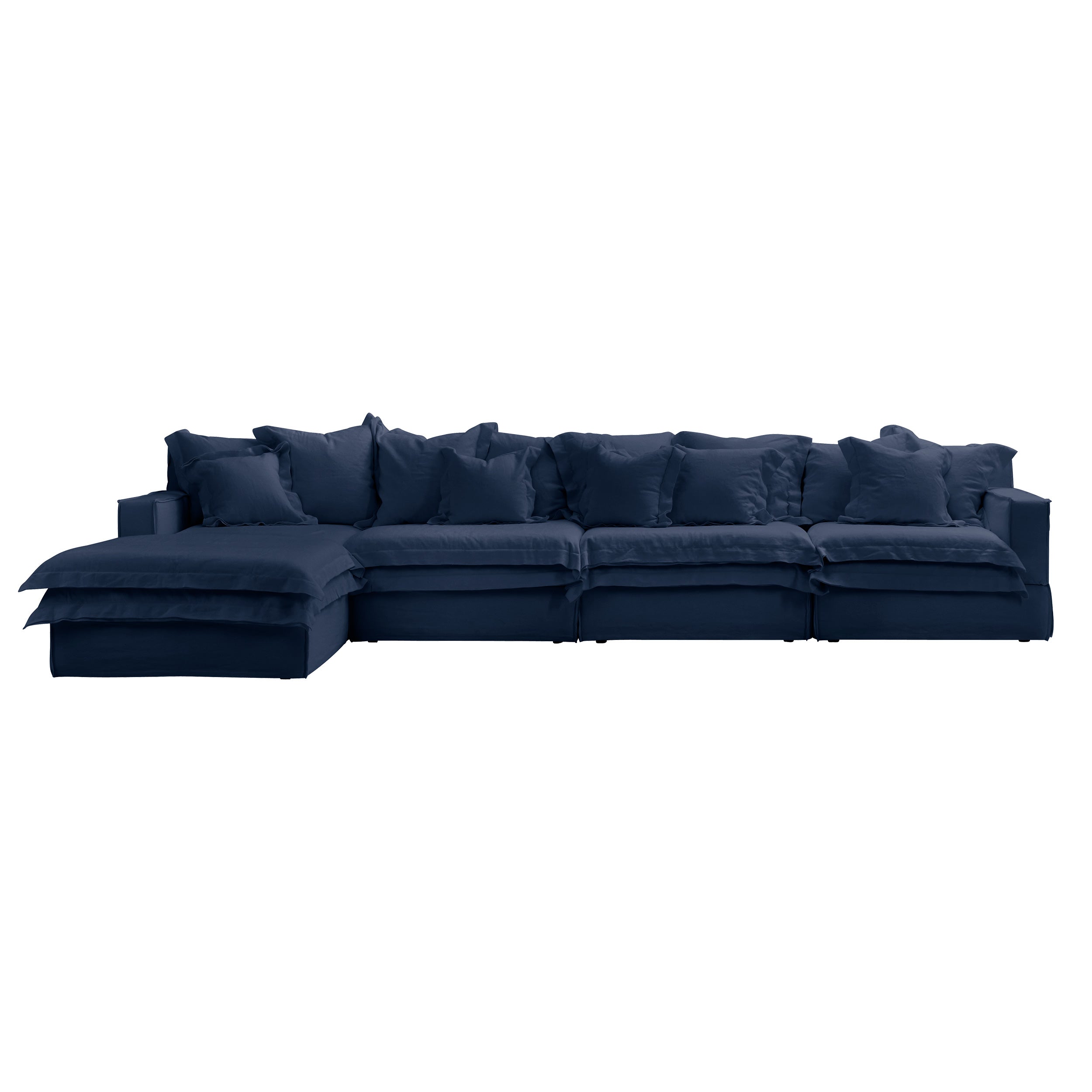four seater plus single chaise lounger sofas