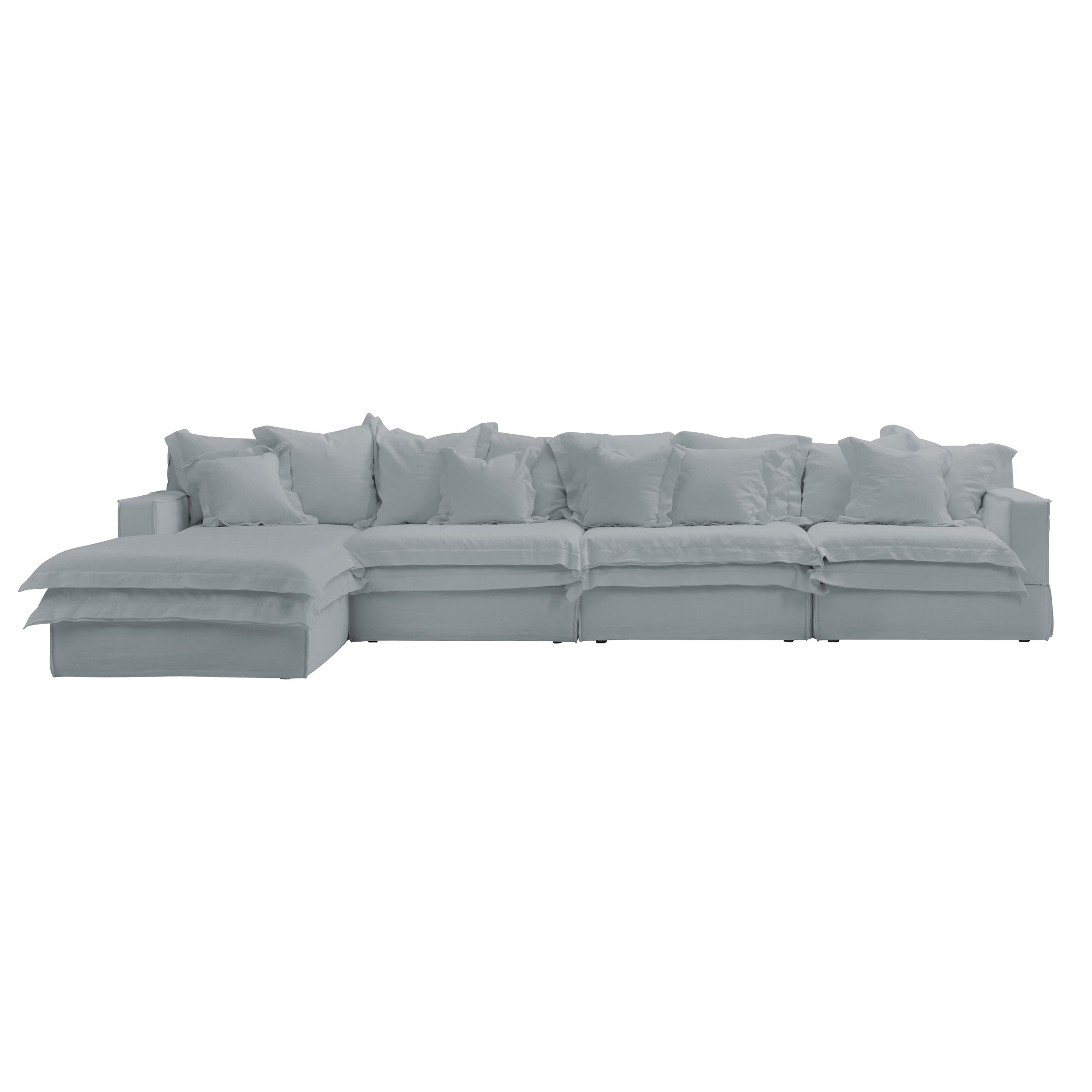 four seater plus single chaise lounger sofas