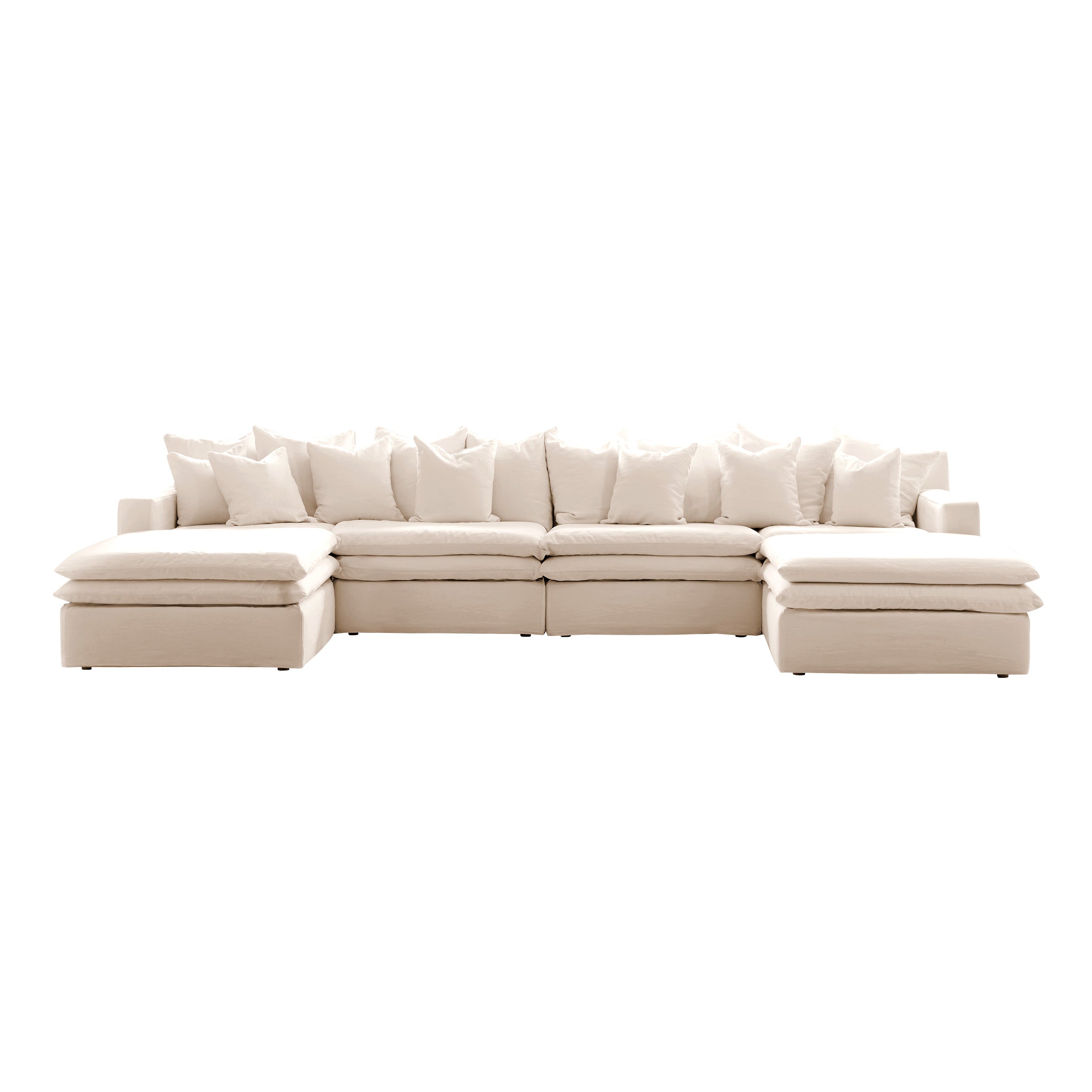 four seater plus double chaise lounger sofas