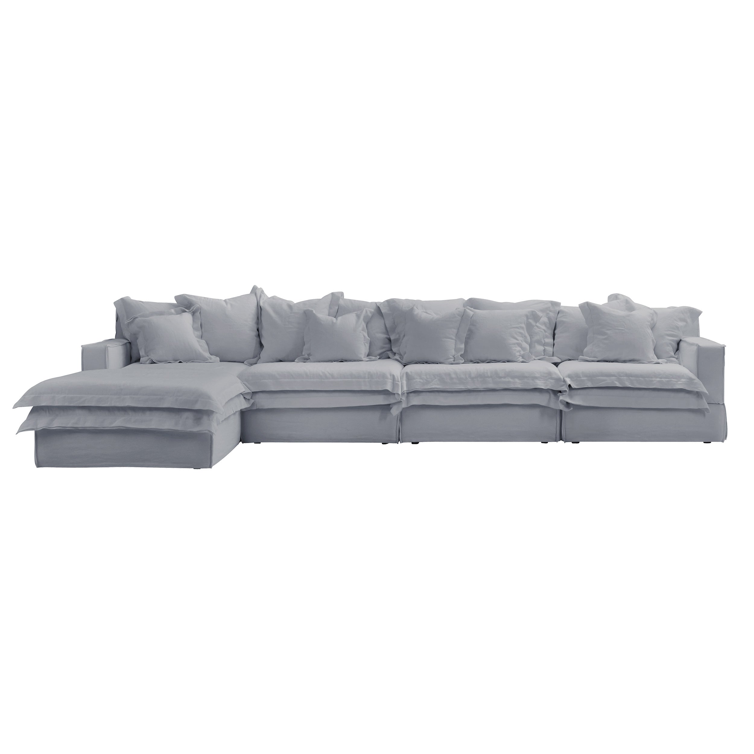 four seater plus single chaise lounger sofas
