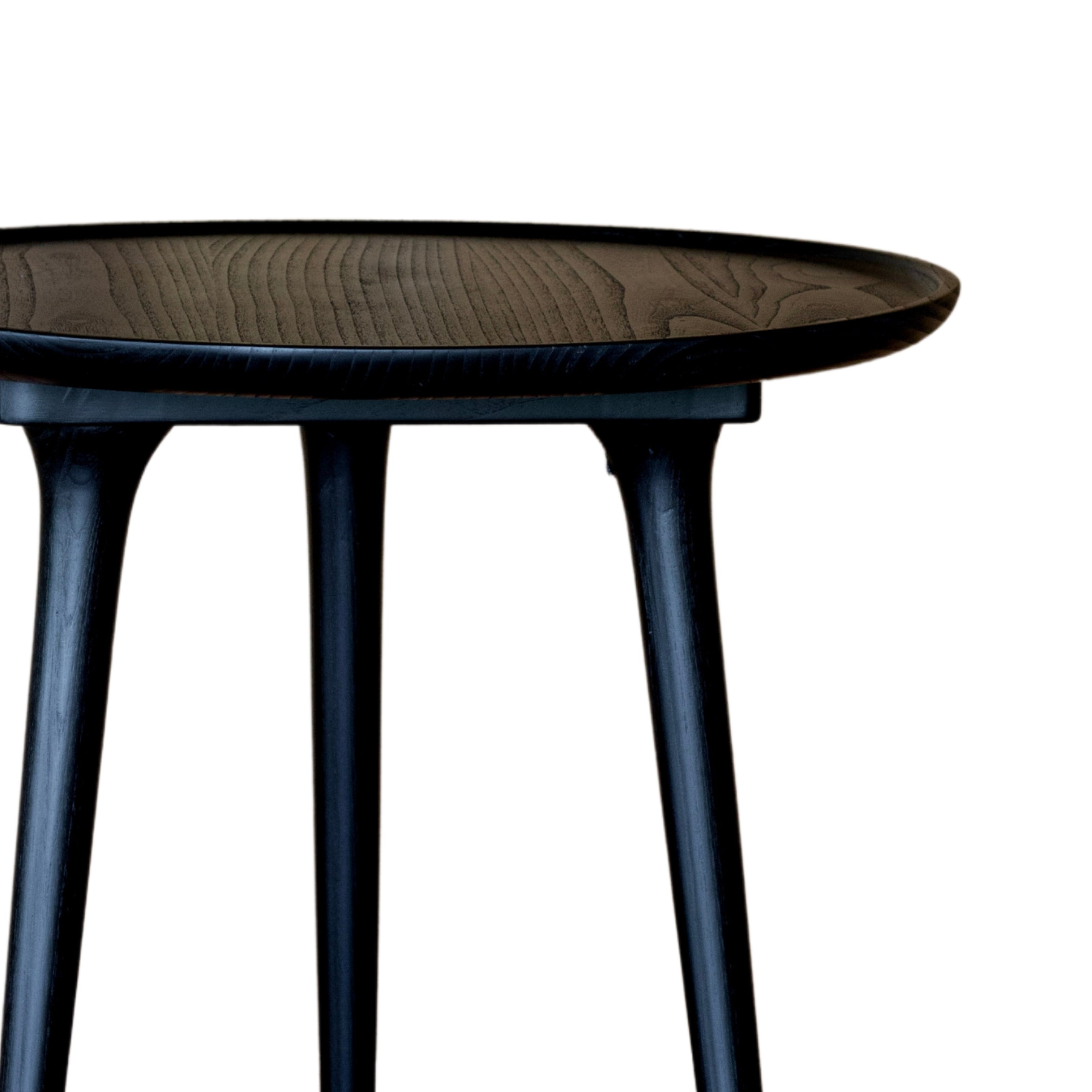 chloe petite side table in black