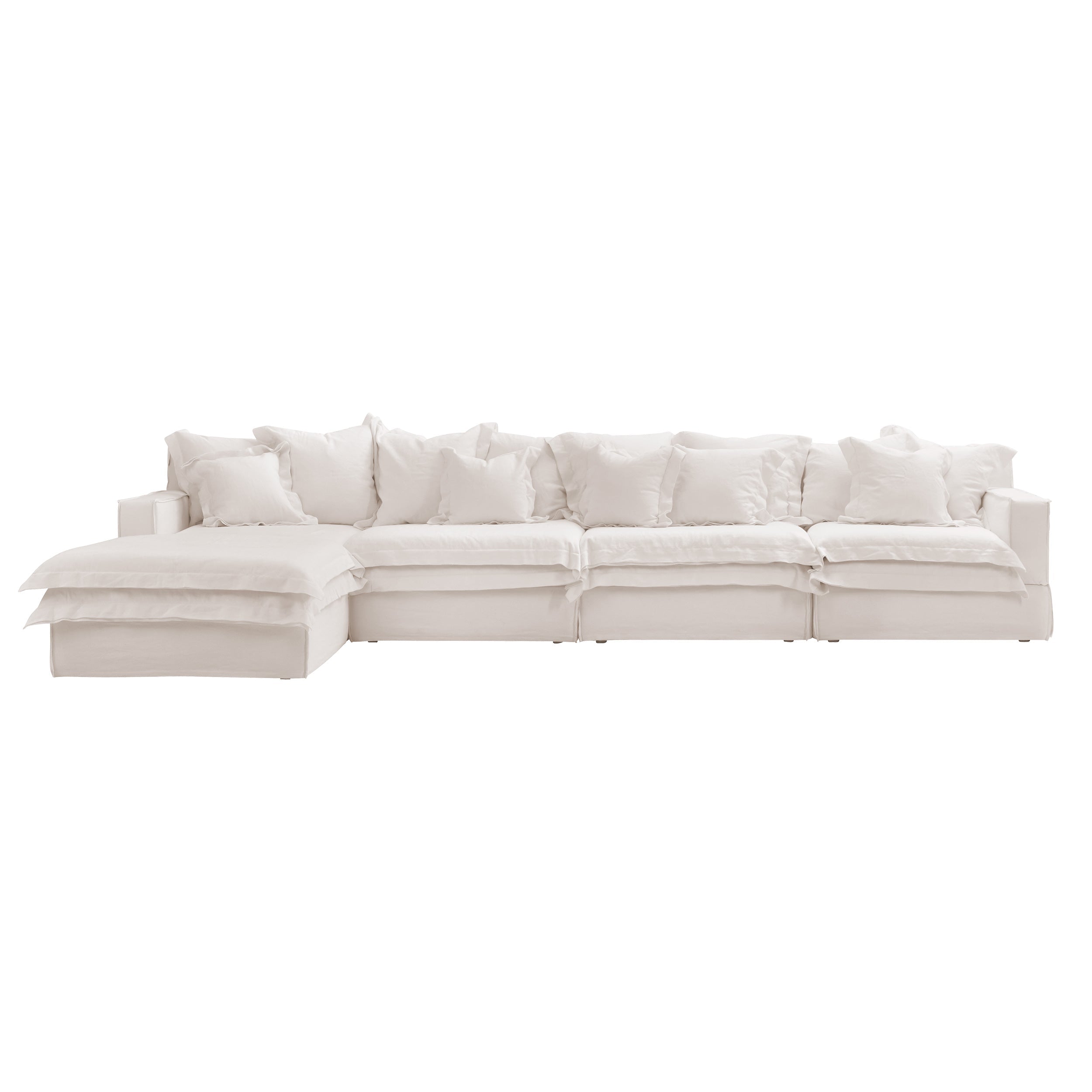 four seater plus single chaise lounger sofas