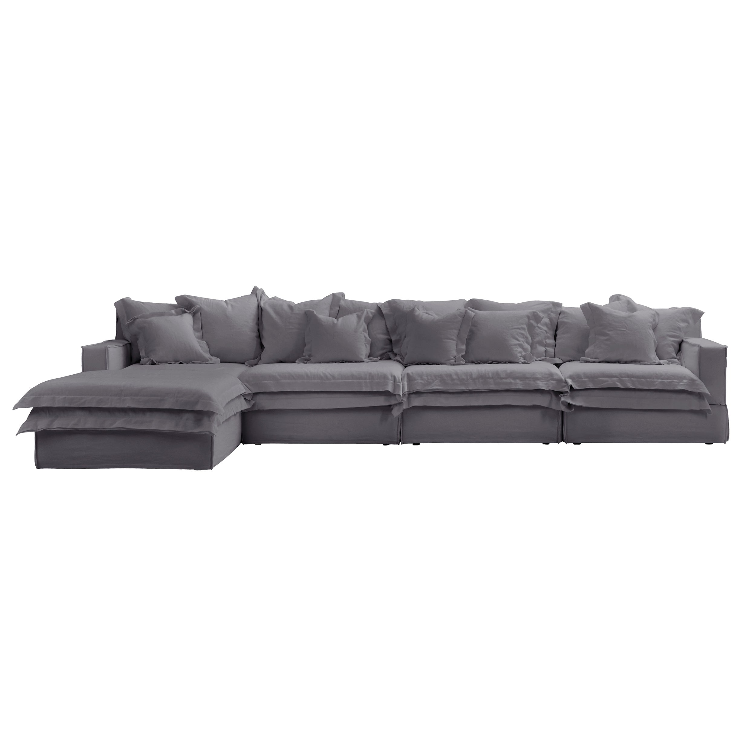 four seater plus single chaise lounger sofas