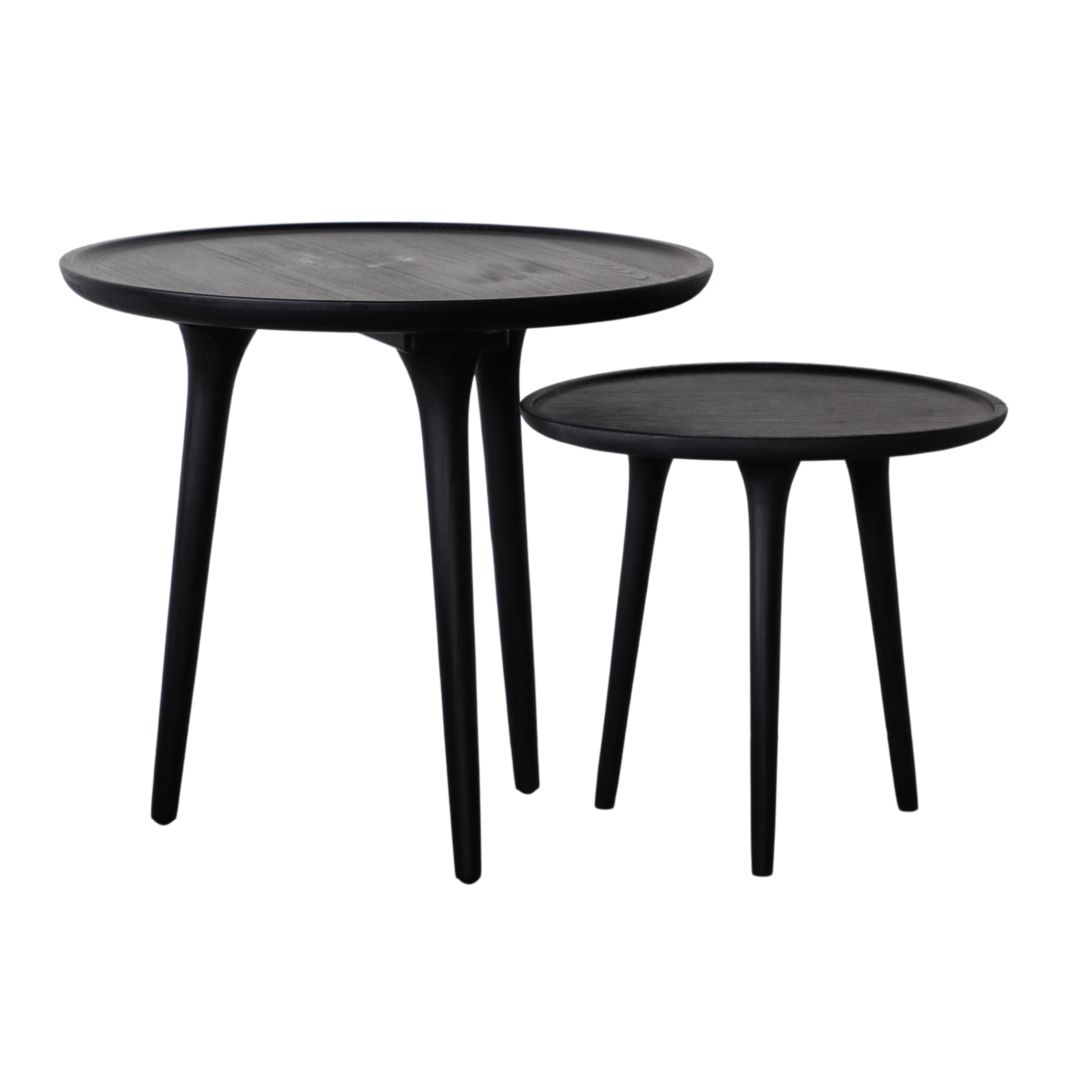chloe grande side table in black