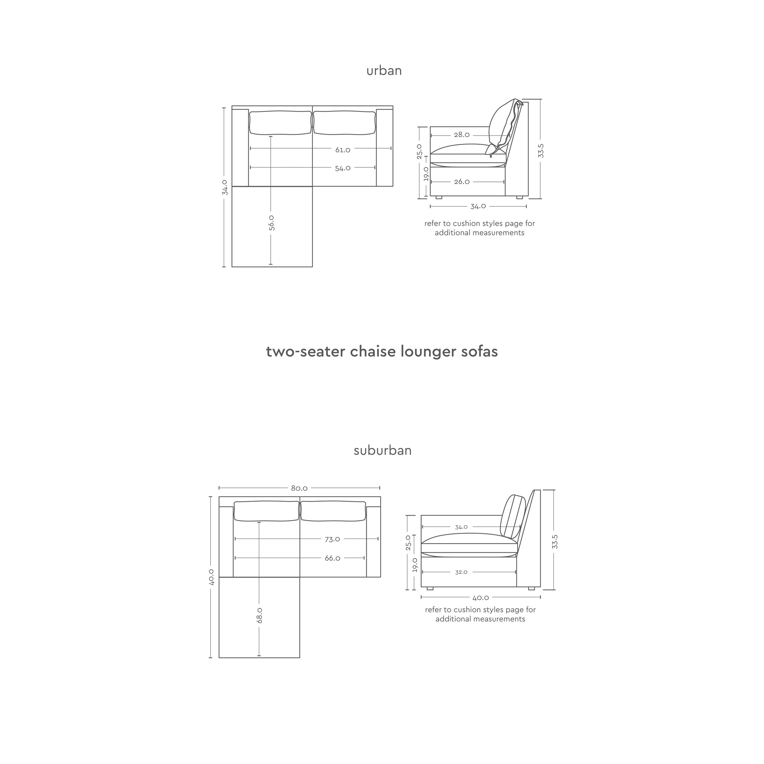 two seater chaise lounger sofas