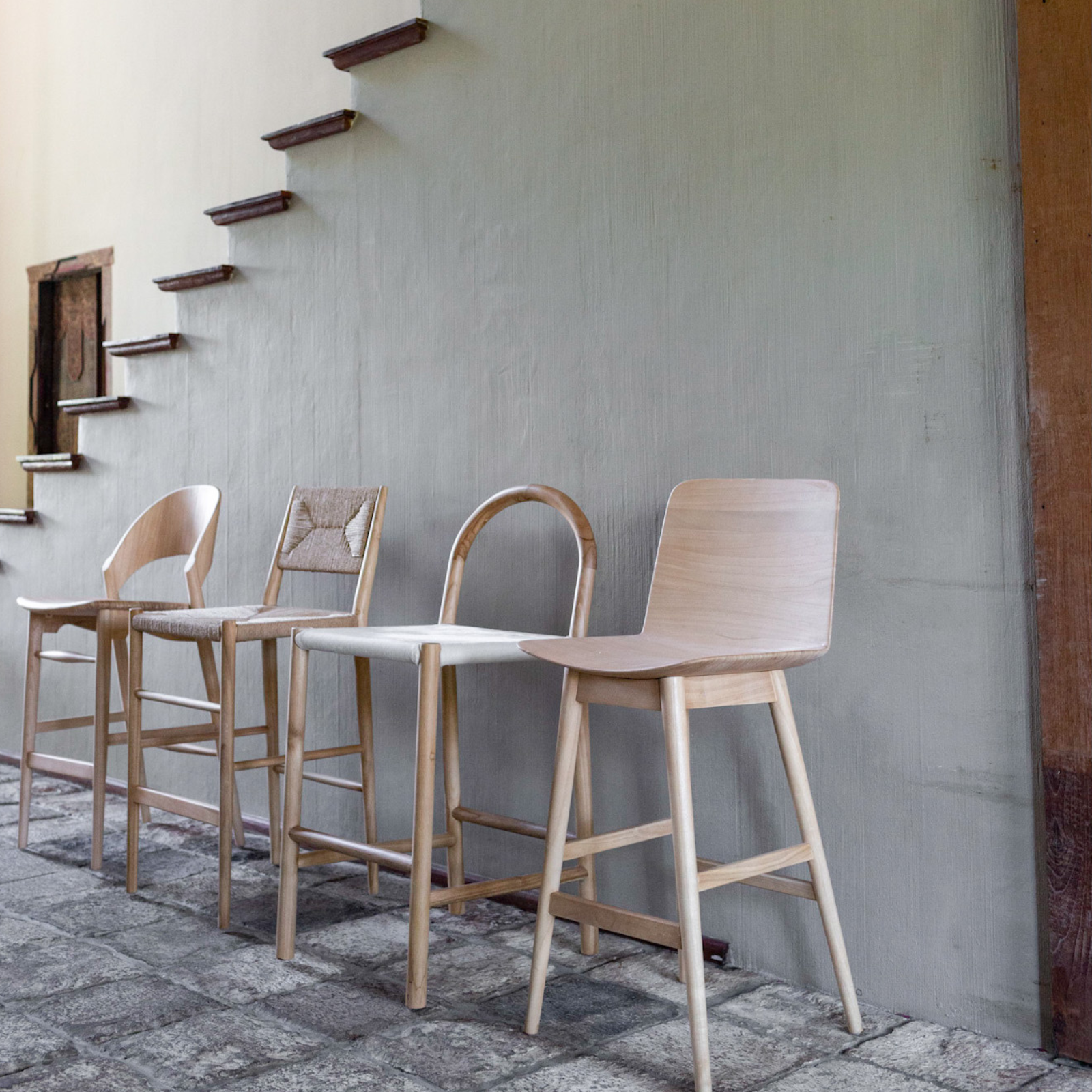 emilie stool in natural