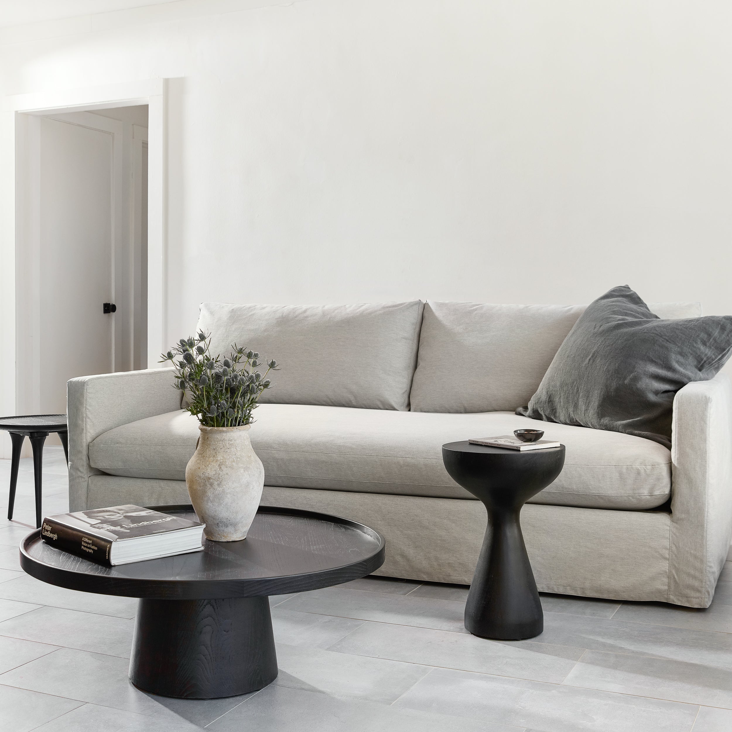 colette sofas + club chair